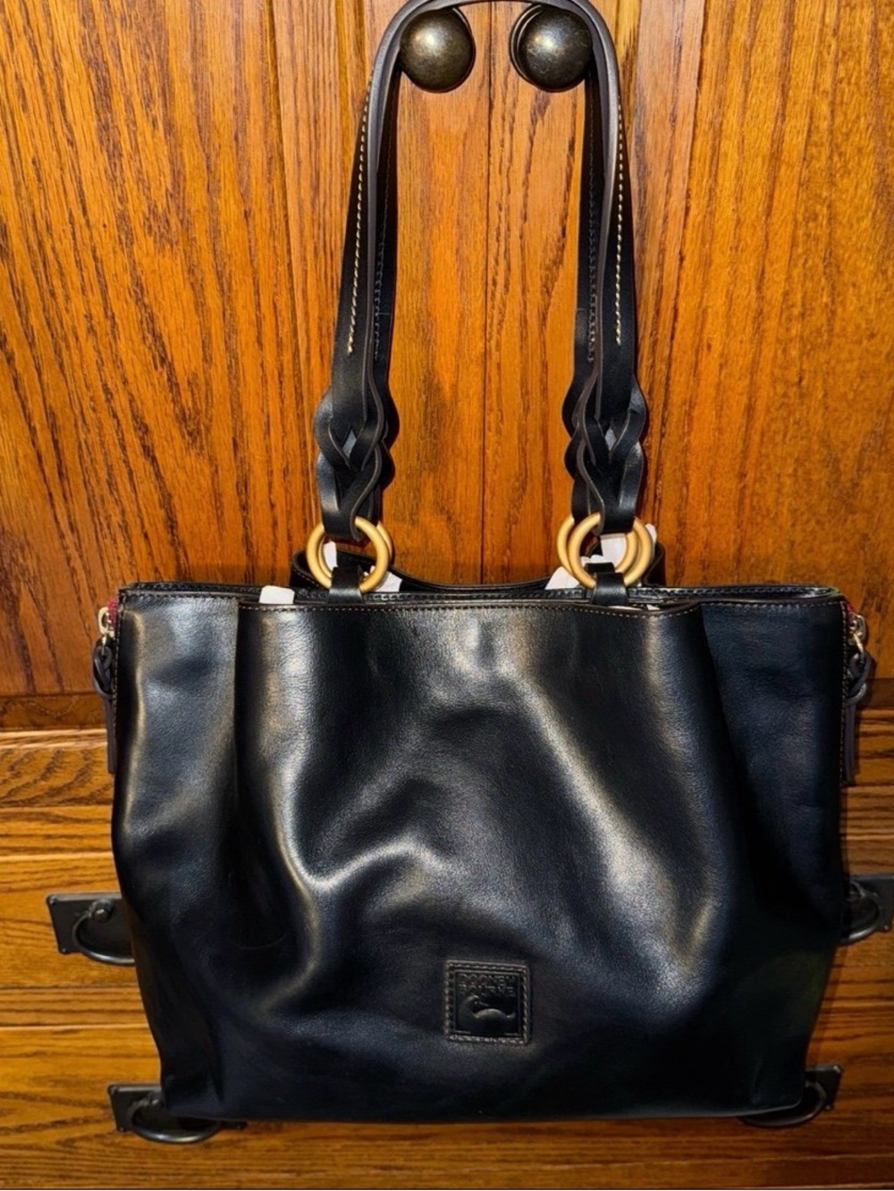 Dooney & Bourke Florentine Large Zip Barlow in Black